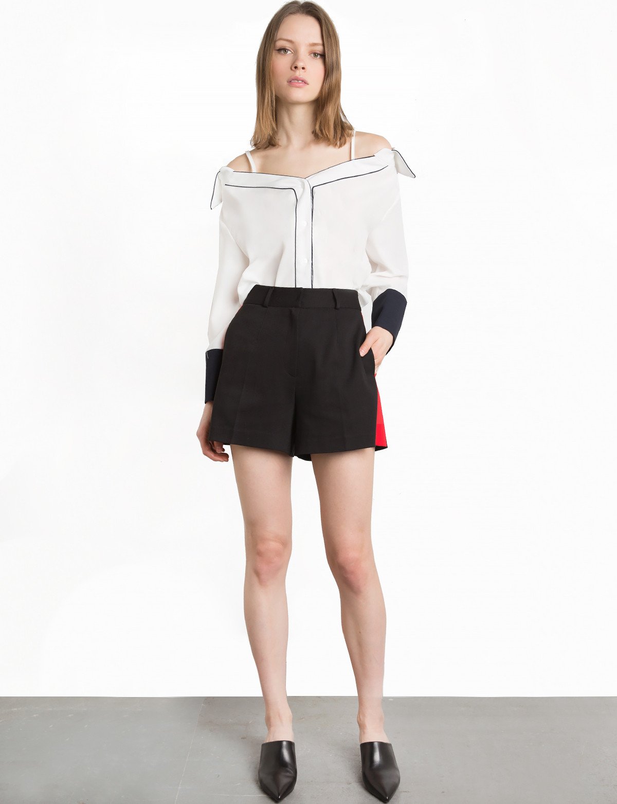 Strappy Off The Shoulder Shirt