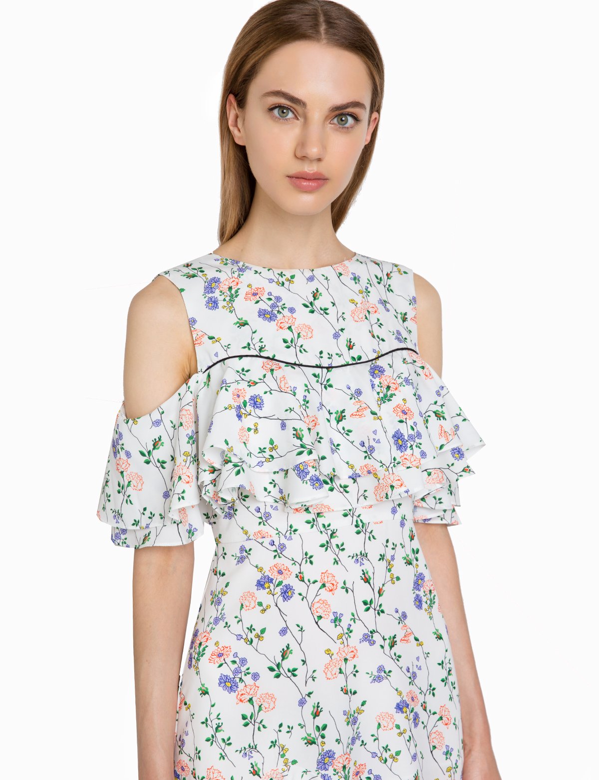 Phoebe Floral Asymmetric Dress