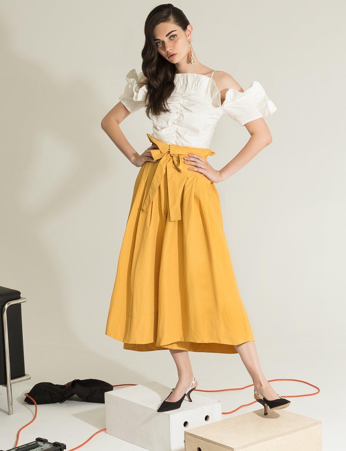 Yellow Mustard High Waisted Culottes
