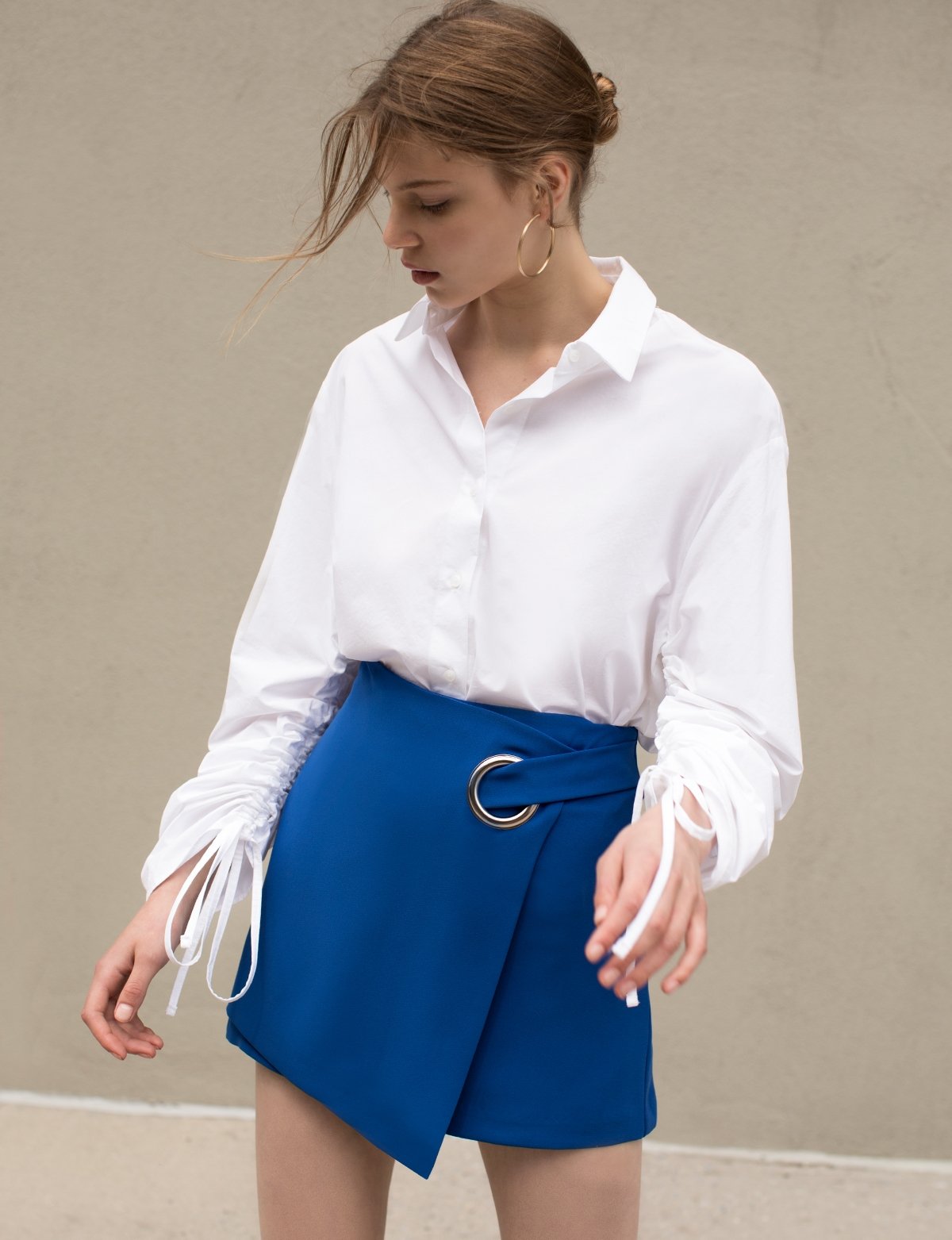 Cobalt Blue Ring Mini Skirt