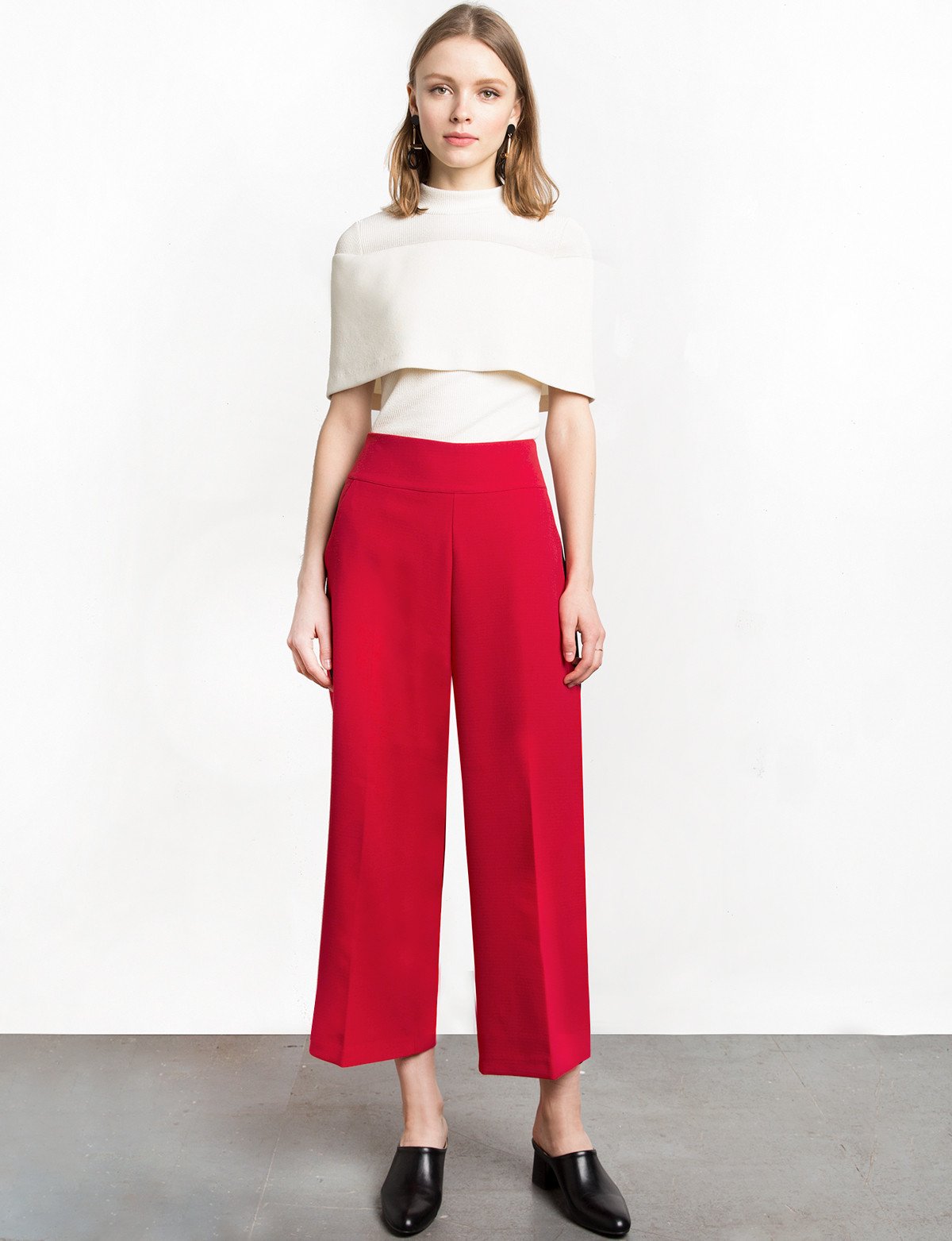 Ivory Wrap Cape Top